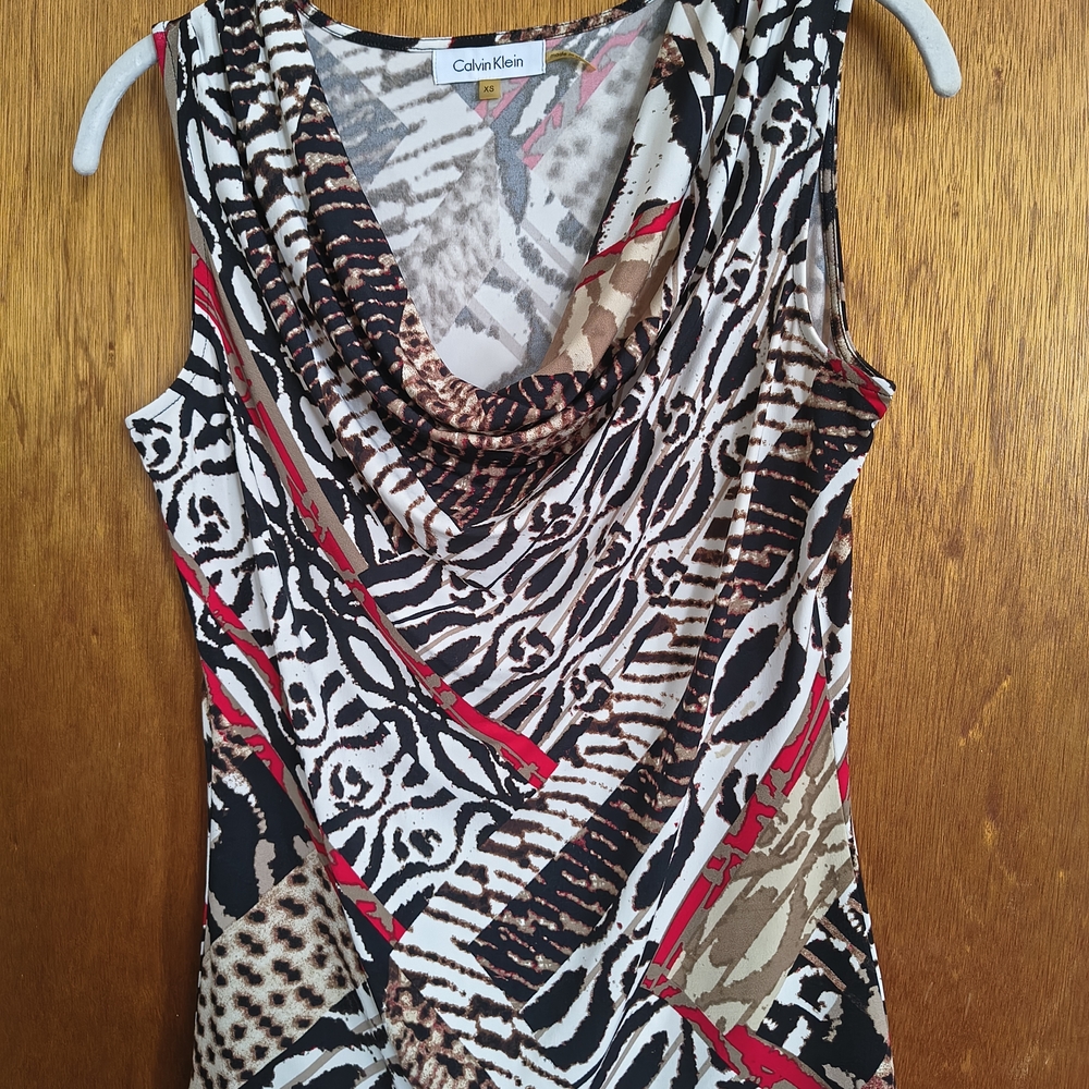 Calvin Klein Women's Multicolor Sleeveless Top